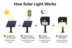process of how solar lights work